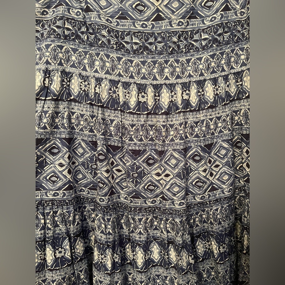 Chaps Maxi Tiered Boho Skirt - Picture 5 of 6